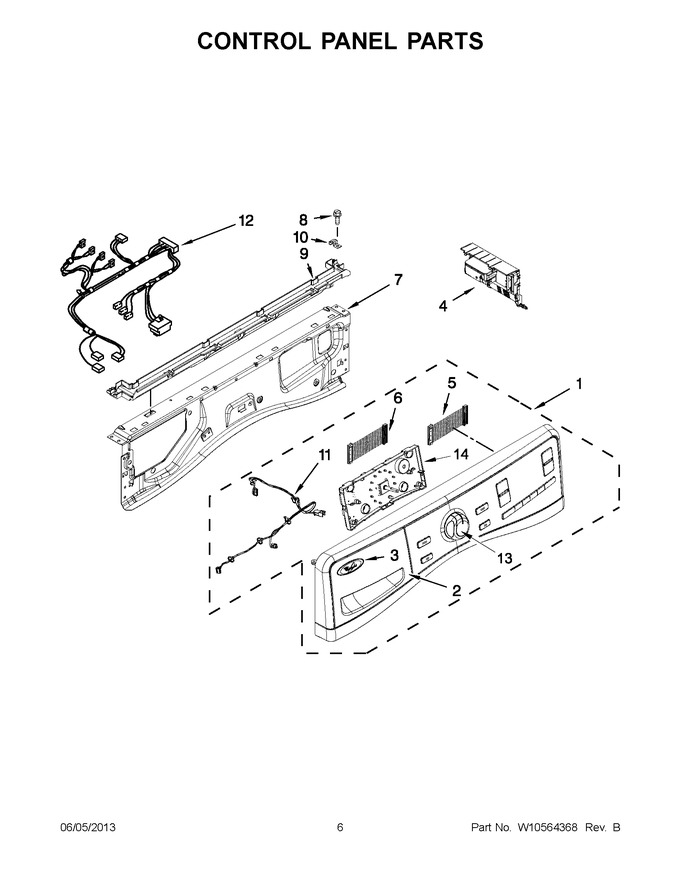 Diagram for WFW97HEXW3