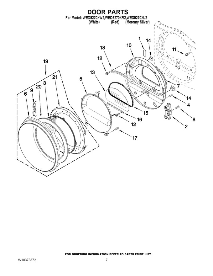 Diagram for WED9270XL2