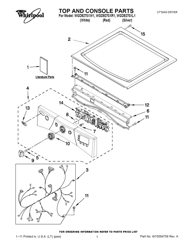 Diagram for WGD9270XL1