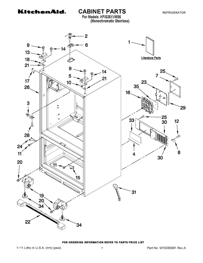 Diagram for KFIS25XVMS6