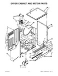 Diagram for 03 - Dryer Cabinet And Motor Parts