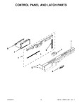 Diagram for 02 - Control Panel And Latch Parts