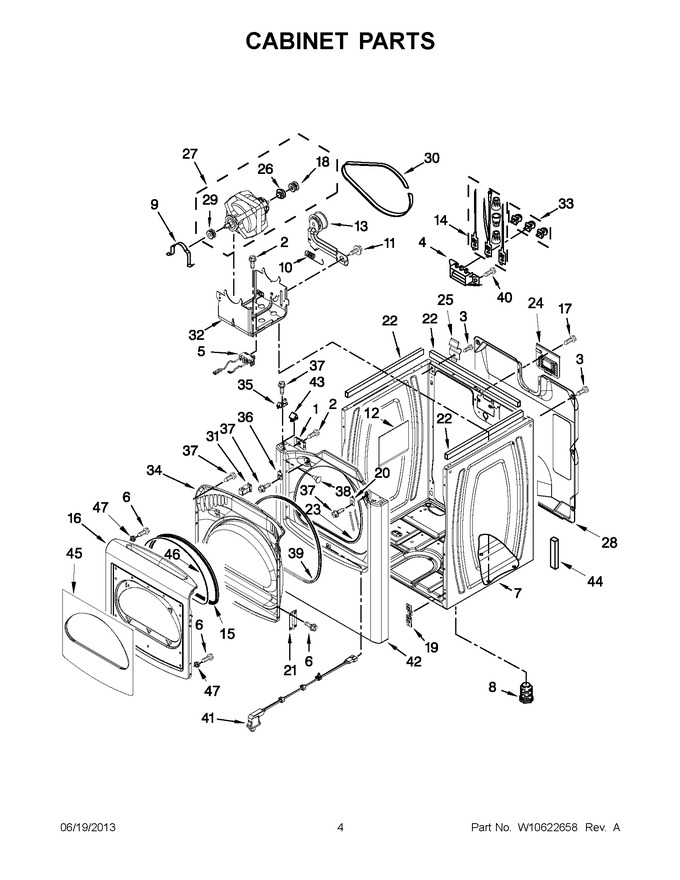 Diagram for WED8100BW0