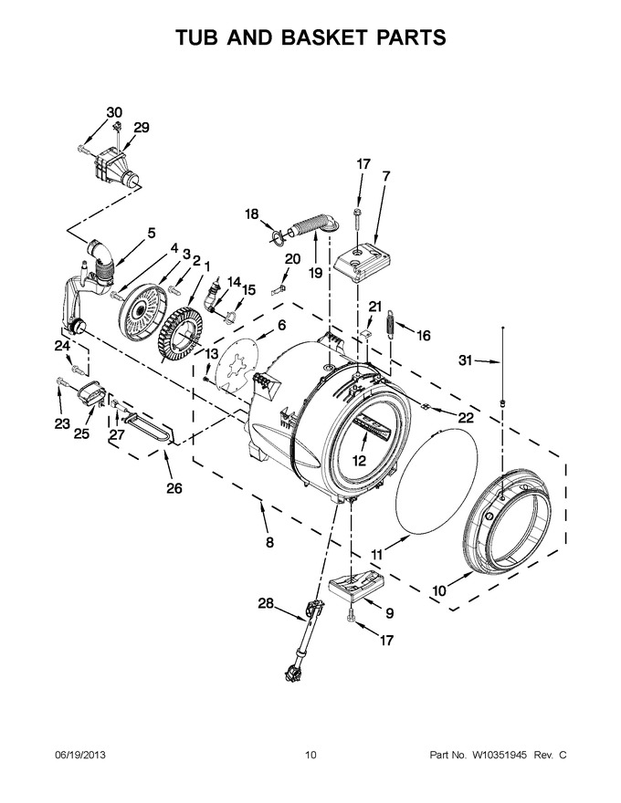 Diagram for WFW95HEXL0