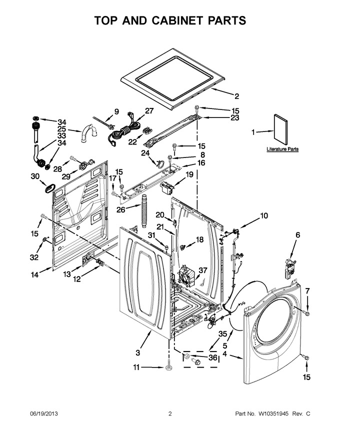 Diagram for WFW95HEXR0