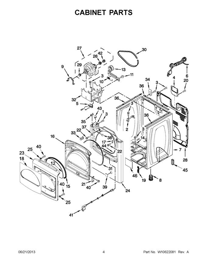 Diagram for WGD8100BW0