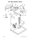 Diagram for 01 - Top And Console Parts