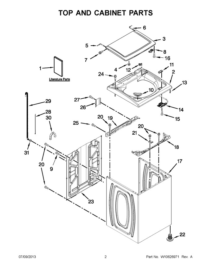 Diagram for WTW5500BW0