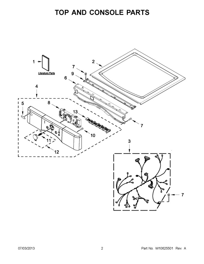 Diagram for WGD9050XW3