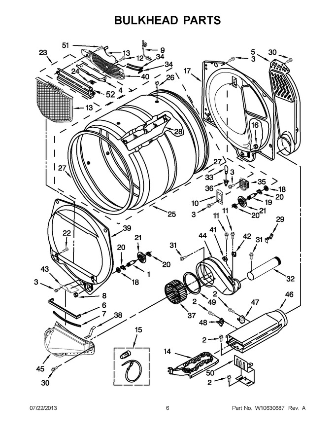 Diagram for WED5500BW0