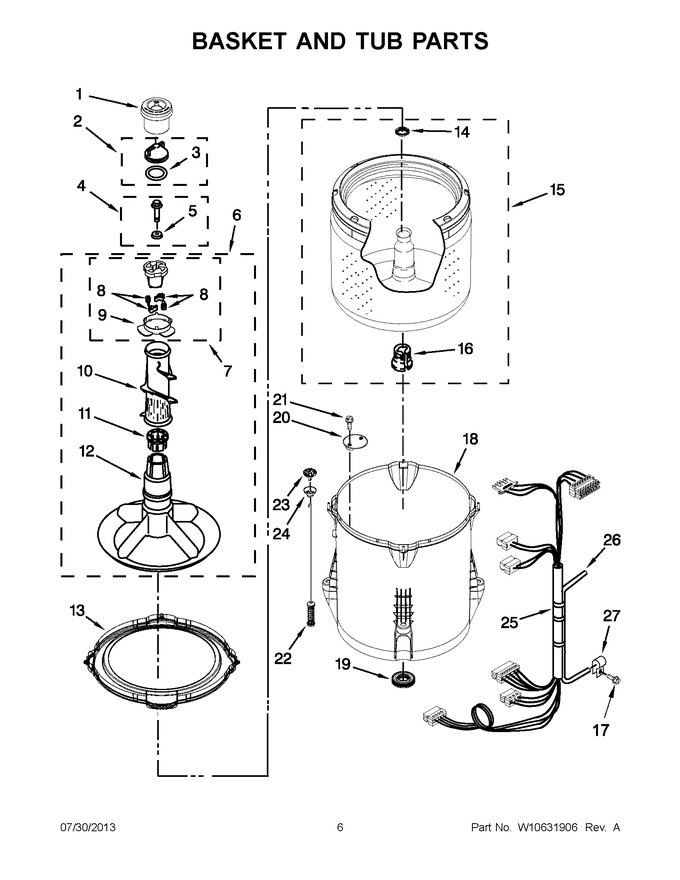 Diagram for WTW4800BQ0