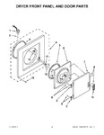 Diagram for 02 - Dryer Front Panel And Door Parts