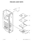 Diagram for 04 - Freezer Liner Parts