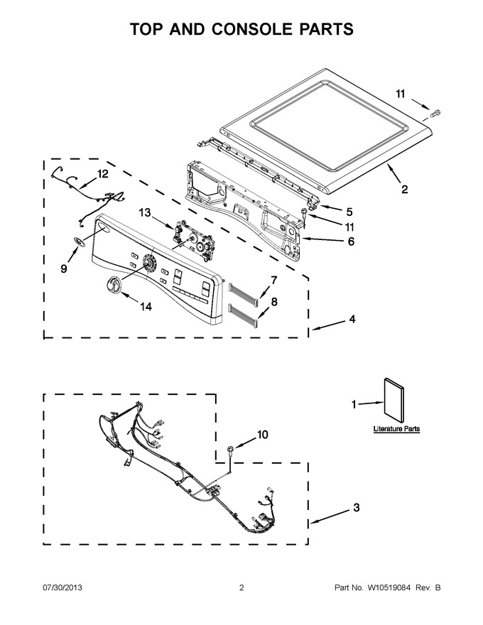 Diagram for YWED97HEXW4