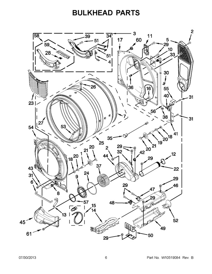 Diagram for YWED97HEXW4