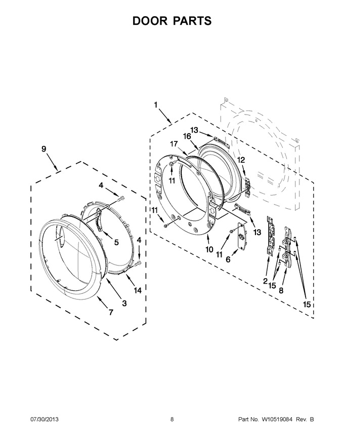 Diagram for YWED97HEXW4