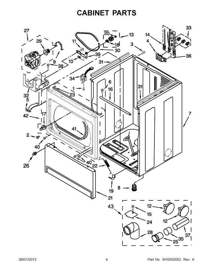 Diagram for WED5800BW0