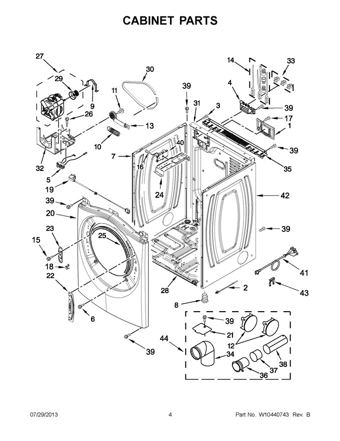 Diagram for YWED97HEXW2