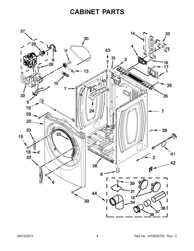 Diagram for YWED94HEXW2