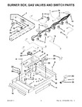 Diagram for 02 - Burner Box, Gas Valves And Switch Parts