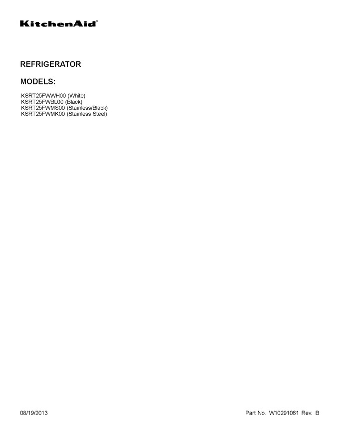 Diagram for KSRT25FWWH00