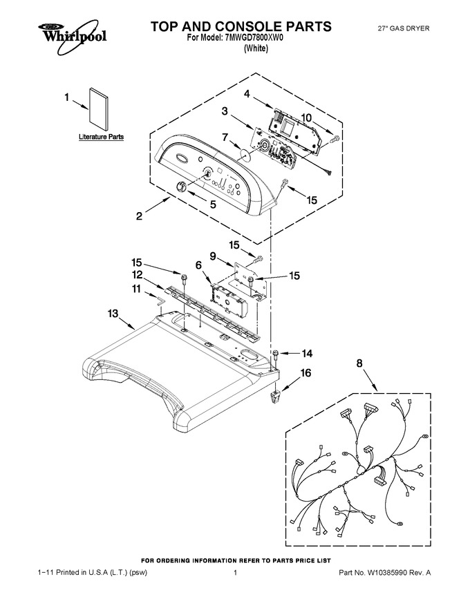 Diagram for 7MWGD7800XW0