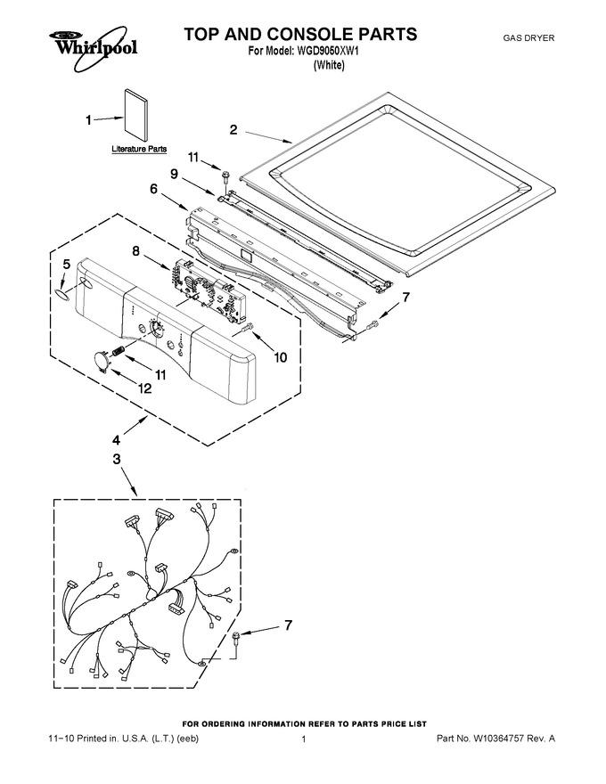 Diagram for WGD9050XW1