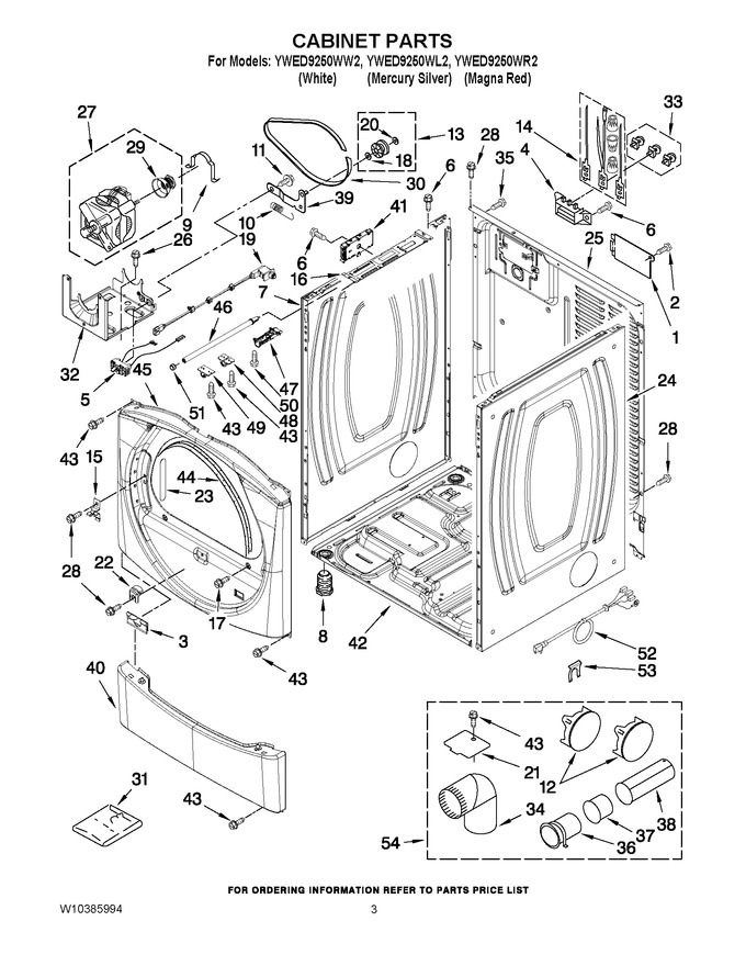 Diagram for YWED9250WR2