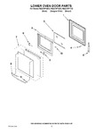 Diagram for 03 - Lower Oven Door Parts