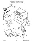 Diagram for 03 - Freezer Liner Parts