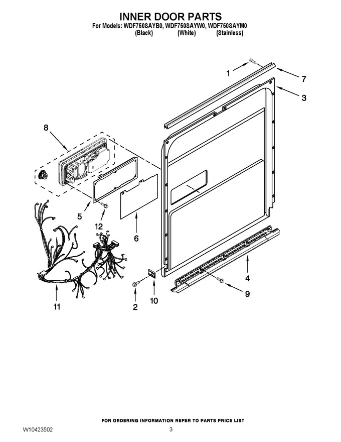 Diagram for WDF750SAYW0