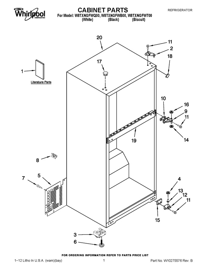 Diagram for W8TXNGFWT00