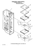 Diagram for 04 - Freezer Liner Parts