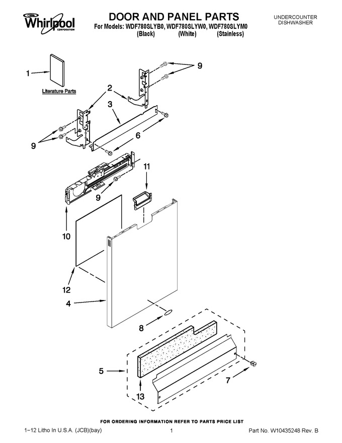 Diagram for WDF780SLYW0