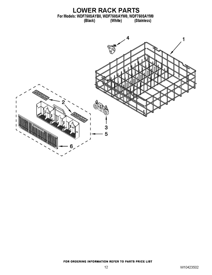 Diagram for WDF750SAYW0