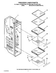 Diagram for 04 - Freezer Liner Parts