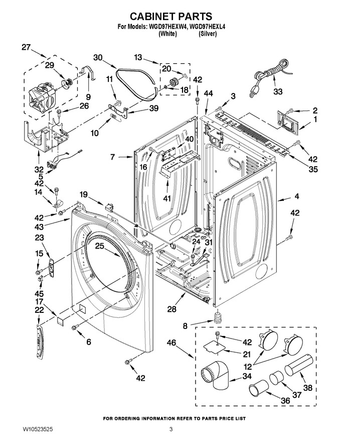 Diagram for WGD97HEXW4