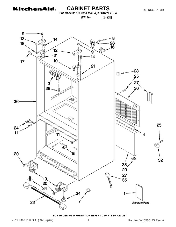 Diagram for KFCS22EVWH4