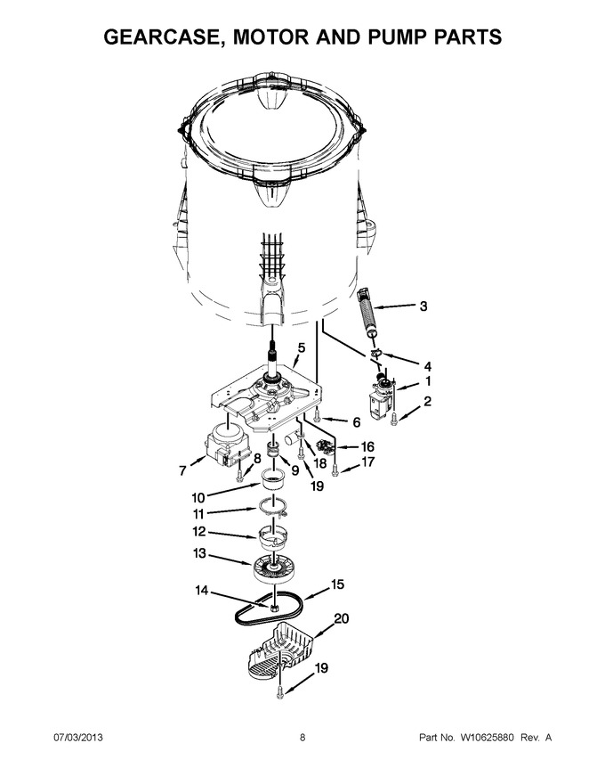 Diagram for WTW5840BW0