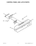 Diagram for 03 - Control Panel And Latch Parts