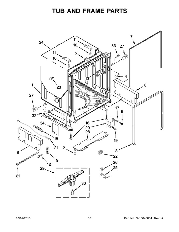 Diagram for KUDS30IXWHA