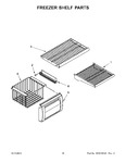 Diagram for 09 - Freezer Shelf Parts