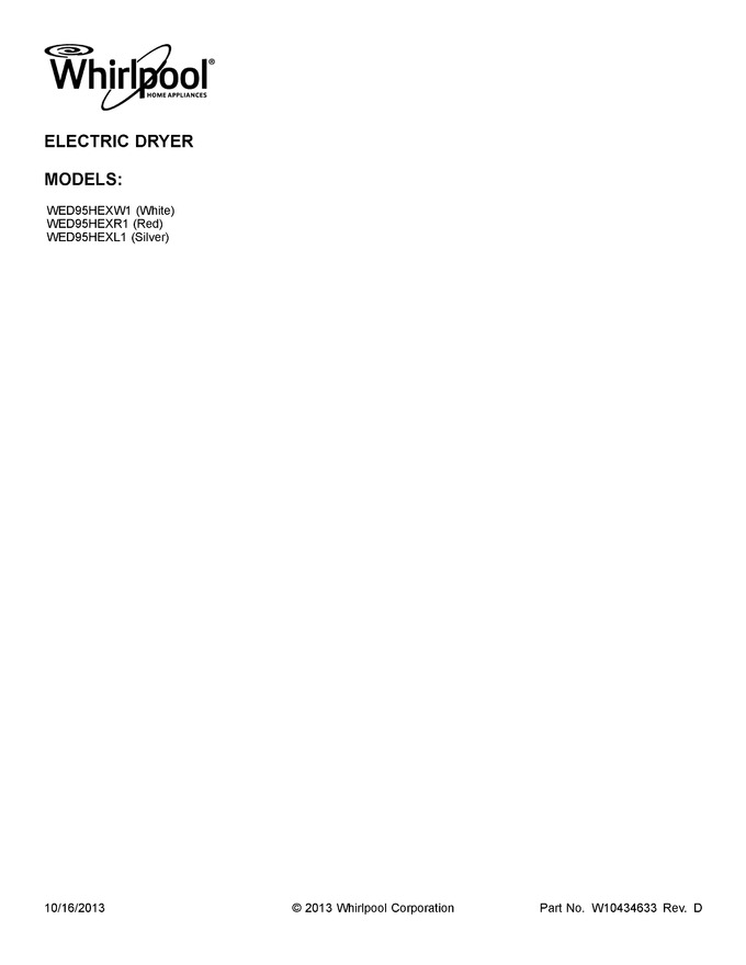 Diagram for WED95HEXR1