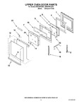 Diagram for 04 - Upper Oven Door Parts