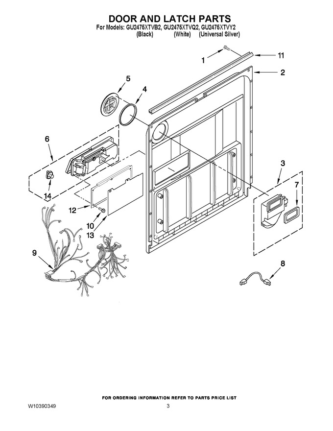 Diagram for GU2475XTVY2