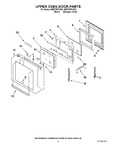 Diagram for 04 - Upper Oven Door Parts