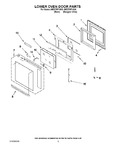 Diagram for 03 - Lower Oven Door Parts