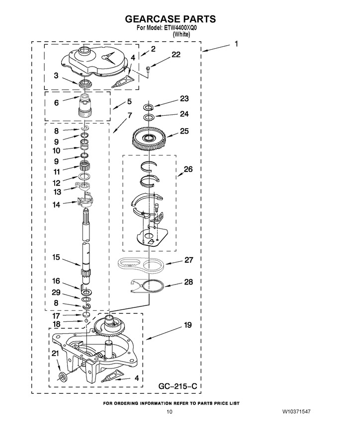 Diagram for ETW4400XQ0