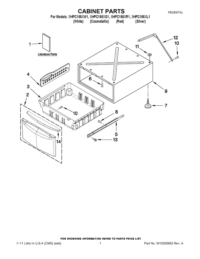 Diagram for XHPC155XG1