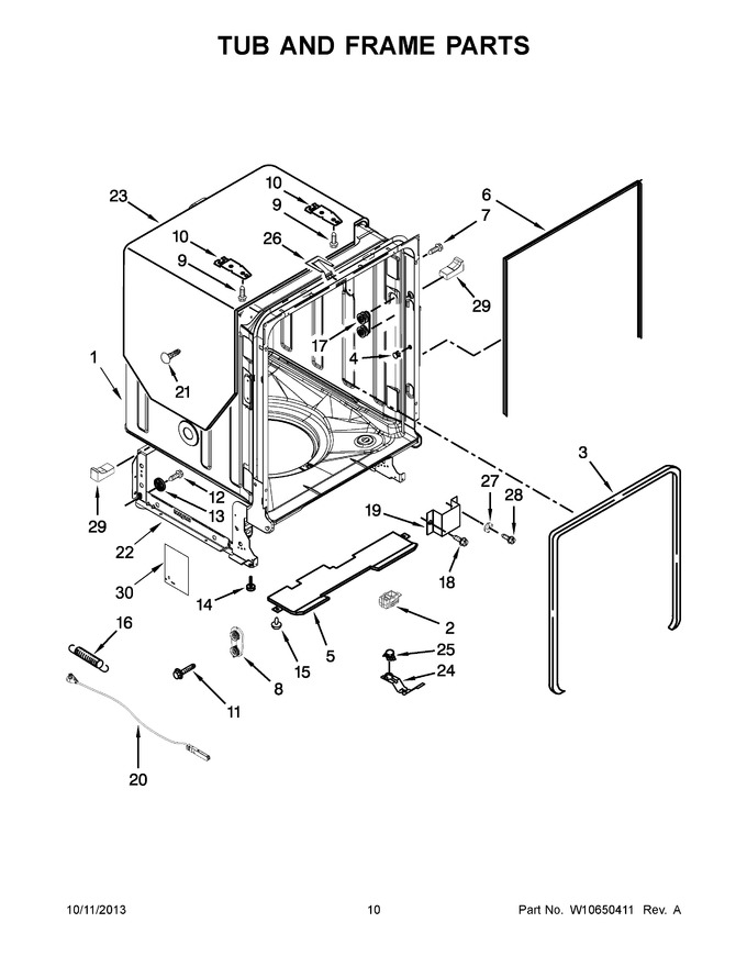 Diagram for WDF780SLYW3